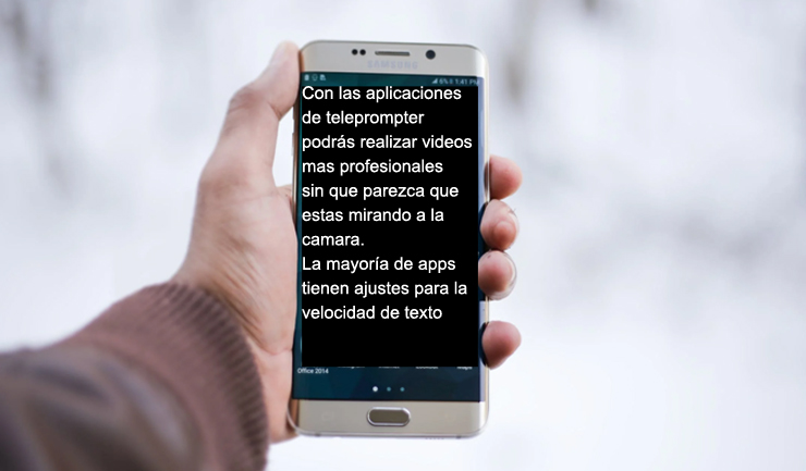 Teleprompter app móvil