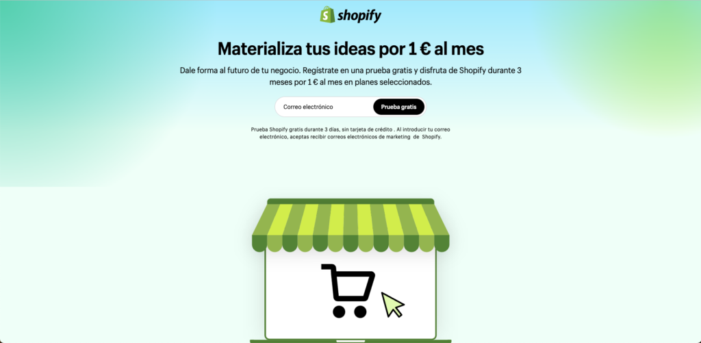 Plataforma de contenidos - Shopify