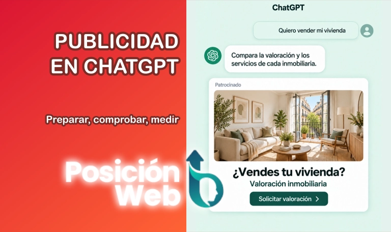 Publicidad en ChatGPT: conversación sobre vender una vivienda y anuncio patrocinado de valoración inmobiliaria